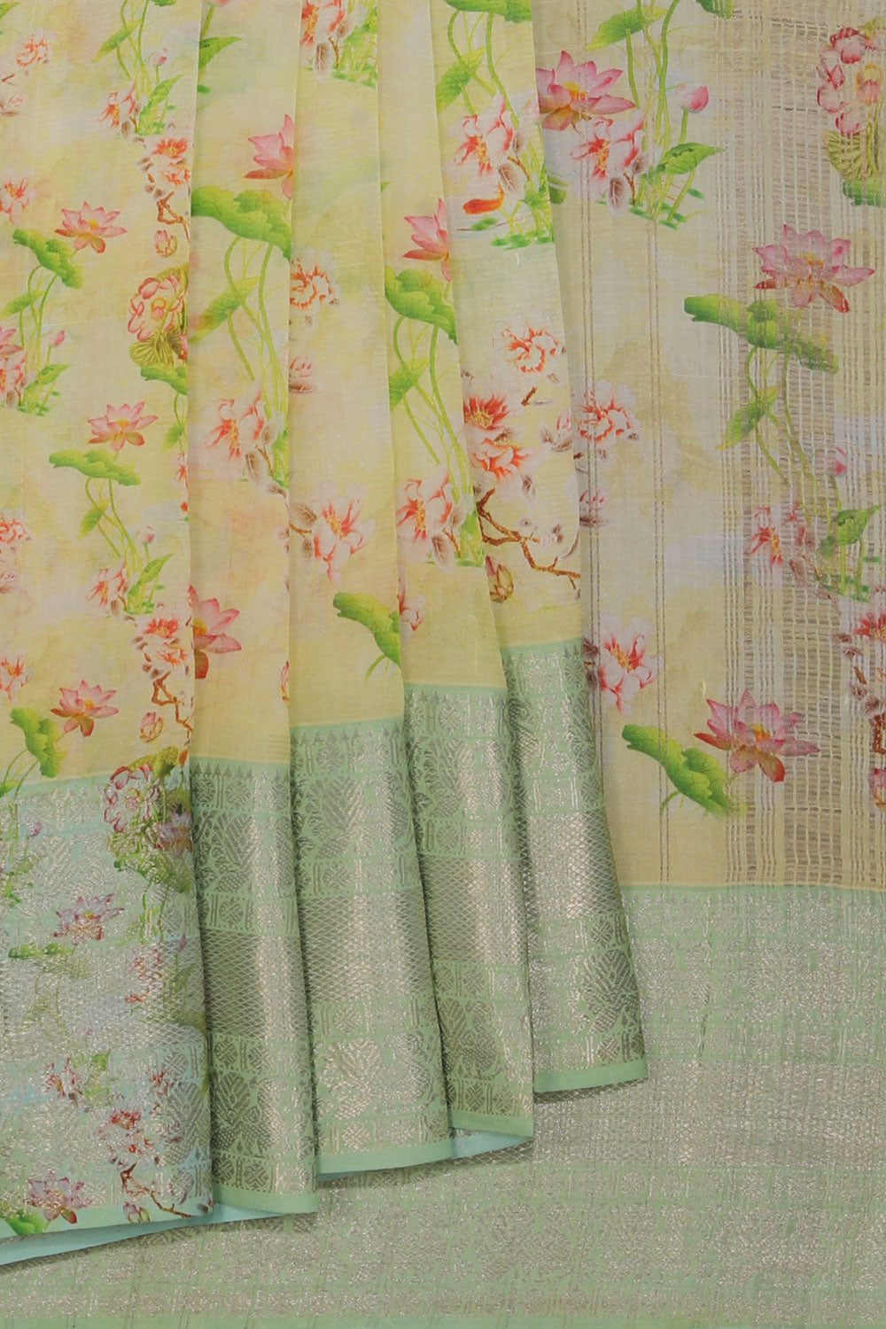 Image of Mangalgiri Silk Printed Saree